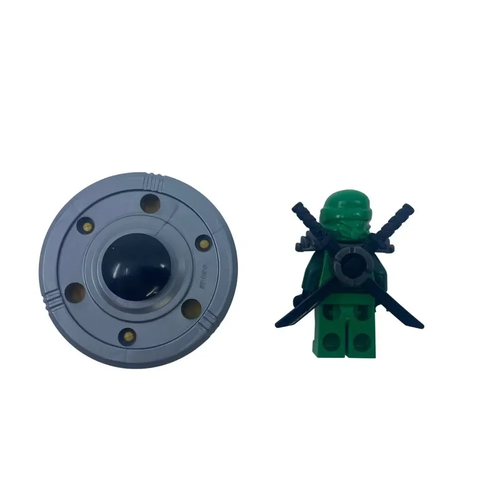 LEGO Ninjago Lloyd ZX Green Ninja Minifigure njo0065 Shoulder Armor + Spinner